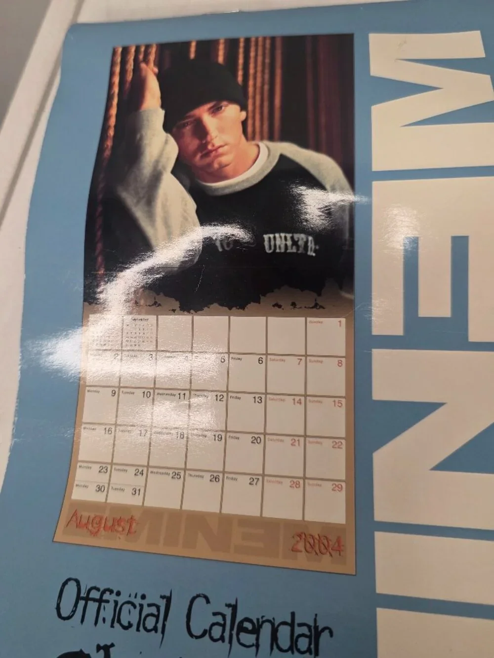 Vintage Eminem Official 2004 Calendar